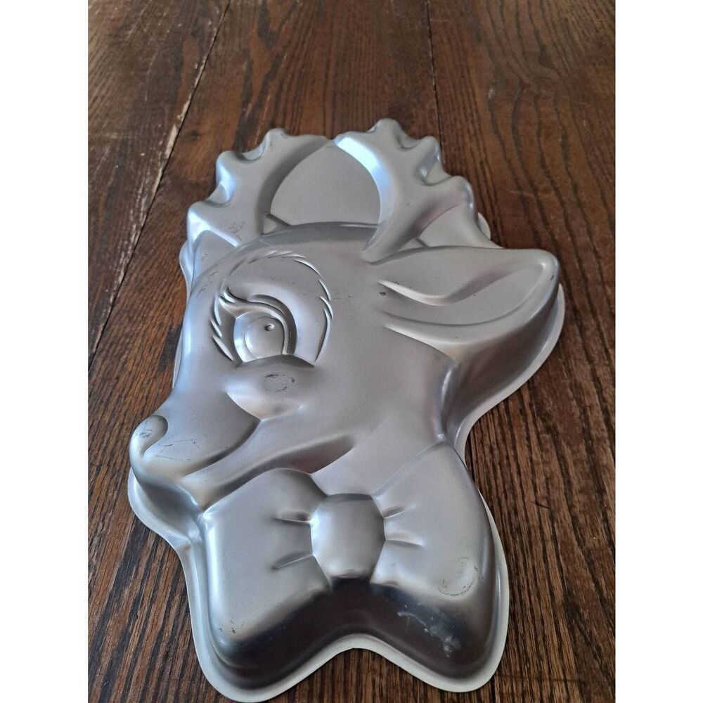 Vintage 1988 Wilton Rudolph Reindeer Cake Pan Mold 2105-1224 Holiday Christmas